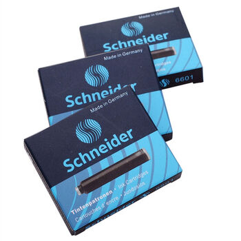 施耐德(Schneider)钢笔墨囊墨水胆非碳素不堵笔德国进口欧标钢笔适用开学必备用品3盒/18支装 蓝黑色6699 施耐德(Schneider)钢笔墨囊墨水胆非碳素不堵笔德国进口欧标钢笔适用开学必备用品3盒/18支装 蓝黑色6699