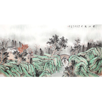 已结束中国书画协会理事 孙永瑞《源远流长》j06拍卖已结束省美协