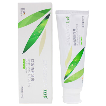 竹珍zhuzhen国珍竹珍皓齿清新牙膏100克1支