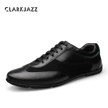clarkjazz冬季商务休闲男鞋休闲鞋男款时尚潮流头层牛皮韩版男士驾车