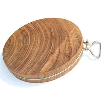 正宗越南铁木蚬木砧板 原木切菜板 实木案板 厨房擀面板 整木圆形菜墩