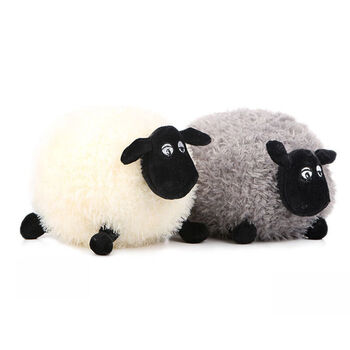 可爱小绵羊公仔玩偶 小羊毛绒玩具婚庆娃娃儿童生日礼物女 肖恩羊一对