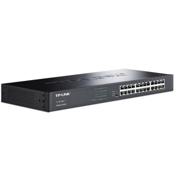 普联（TP-LINK） 24口全千兆交换机 非网管T系列机架式 企业级交换器 监控网络网线分线器 分流器 TL-SG1024T