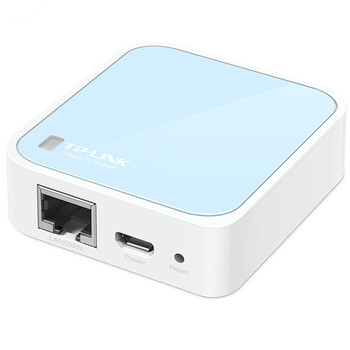 普联（TP-LINK）迷你型无线路由器 ap家用出差便携式有线转无线wifi 信号中继桥接高速穿墙 USB供电 TL-WR802N