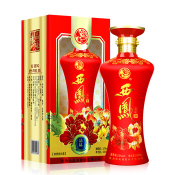 西凤酒 品味 52度浓香型西风白酒 婚宴用酒 送礼佳品 单瓶 500ml