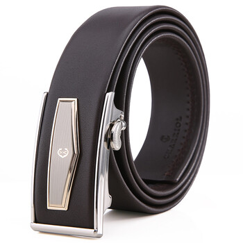 夏利豪 charriol男士牛皮自动扣皮带商务休闲男腰带 cf42123-01