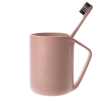 简约塑料牙刷杯刷牙杯牙缸洗漱杯子 北欧粉(单杯 牙刷)