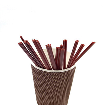 禧龙达一次性咖啡吸管咖啡棒搅拌棒热饮吸管果汁吸管 两孔 长17cm/500