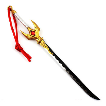 新诚优品 王者荣耀武器模型刀 李白玩具 宫本武藏万象初银色16cm