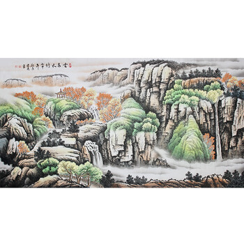 河北省美协 郑光辉【山水清音】拍卖已结束0306李国庆 【紫气东来】