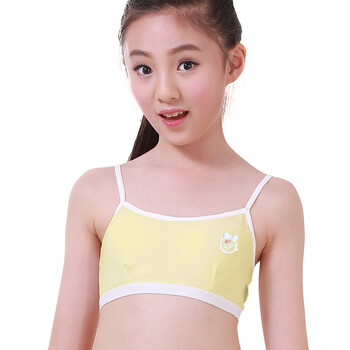 森之鼓 棉质少女文胸发育期 夏季薄款小背心中大童无钢圈 初中小学生
