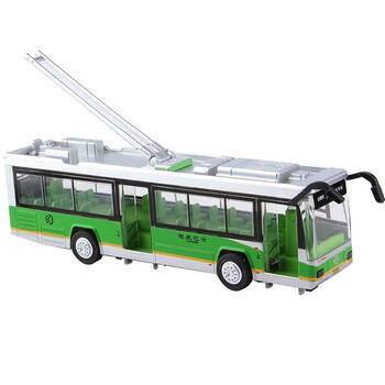 华一儿童合金车模城市巴士北京103路公交公共
