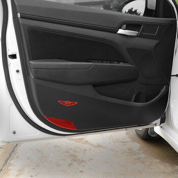 领动车门板防踢脏保护贴 领动改装犀牛皮 碳纤维贴纸专用车门防护贴膜