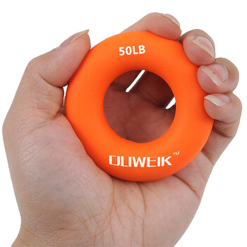 杜威克握力圈器手指锻炼手部力量康复训练男女练小臂圆形橙色50磅
