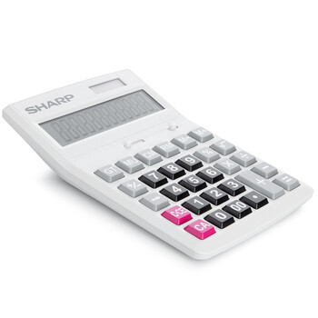 夏普(SHARP)CH-D12 商务计算器 白色 夏普(SHARP)CH-D12 商务计算器 白色