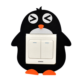 一品尚居 加厚 免粘开关贴 墙贴 装饰贴 卡通开关贴 装饰 开关框 开关