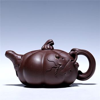 工艺美术师 吴建强 原矿紫泥 南瓜壶 做工复杂