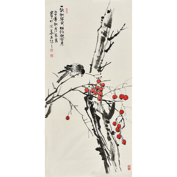 中国工笔画学会会员 黄开丛《凤求凰》06拍卖已结束当代工笔画家