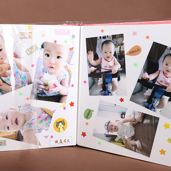 NCL仲林DIY自制覆膜粘贴式相册本 40页儿童成长相册薄/卡通/家庭影集照片书 幸福村庄红色 LF-315-2 NCL仲林DIY自制覆膜粘贴式相册本 40页儿童成长相册薄/卡通/家庭影集照片书 幸福村庄红色 LF-315-2