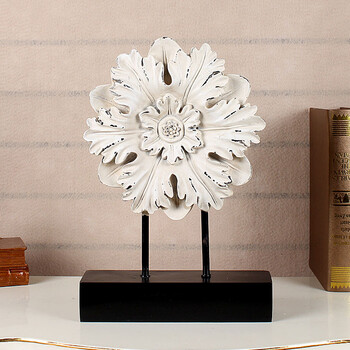 圆形百花盘玄关家居摆件欧式客厅电视柜酒店会所酒柜装饰工艺品摆饰