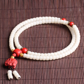 【宗教文化】梵音禅寺 白玉菩提根佛串 佩戴好看  佛法加持06拍卖已