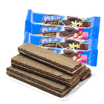亿滋 奥利奥 双心脆威化饼干500g 散装称重零食品 混合口味