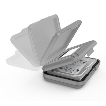 奥睿科（ORICO）3.5英寸硬盘收纳保护盒 防潮/防震/耐压台式机硬盘保护套保护包 带标签 五色套装PHX35-5C