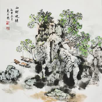 刘惠民《烟花三月》天安门收藏品拍卖已结束06刘忠珊《禅茶一味》