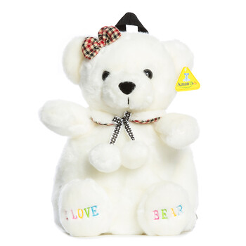 amangs小熊熊幼儿园书包女童双肩包男背包动物卡通北极熊儿童书包女孩