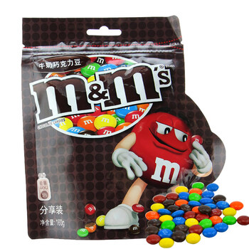 德芙mm豆 儿童办公休闲零食品m豆 趣味mms豆 160g袋装