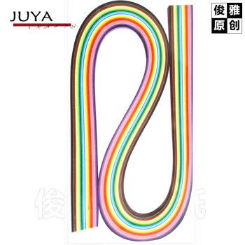 俊雅(JUYA)衍纸彩色 10色12色 24色创意手工折纸 星星纸 纸条 卷纸送教程 24色 宽度 3mm