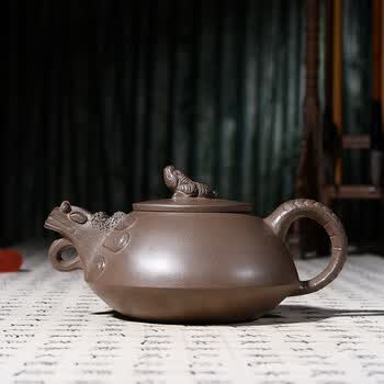 06301罗琴 实力派陶艺家 紫泥 【玉扁】拍卖已结束0206301张立谋