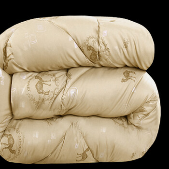 乐卡思 被子驼毛被冬被加厚驼绒被芯保暖单双人学生棉被 驼毛被 220*