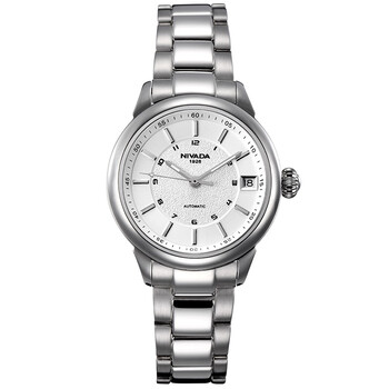 尼维达(nivada)手表 时尚系列机械情侣表女表白盘银带lm8006-101011