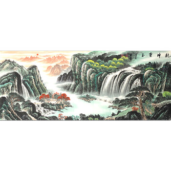 成建 省美协会员 《春山揽胜》180cmx68cm06拍卖已结束奇岳 韩希山