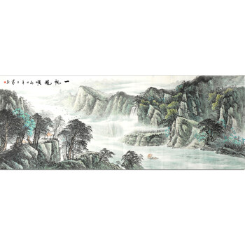 画家  王蒙《一帆风顺》之一180cmx68cm06拍卖已结束奇岳 韩希山