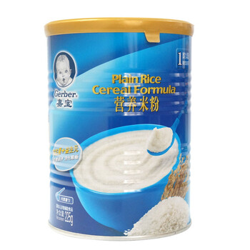 嘉宝（Gerber）婴幼儿米粉  宝宝辅食米糊 1段营养原味米粉225g 6个月以上宝宝