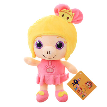 侠公仔娃娃毛绒玩具猪抱枕儿童布娃娃生日礼物 代写卡片 普通款菲菲