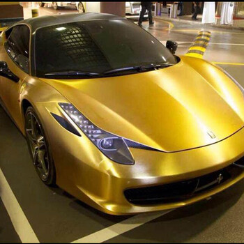 汽车内饰碳纤维贴纸亮面车外车身全车改色膜多色可选颜色 电镀拉丝