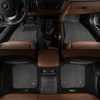 奇凡 全包围皮革丝圈脚垫专车专用定做汽车大