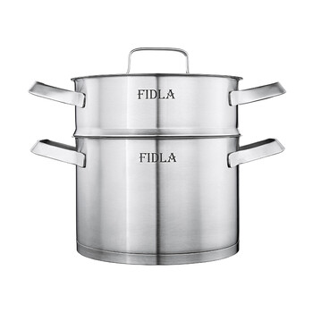 
                                                            菲迪拉（FIDLA） 菲迪拉汤锅蒸锅不锈钢无涂层无油烟不粘锅熬汤炖锅煮粥下面条捞面家用多功能锅具                