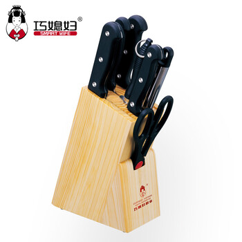 
                                        巧媳妇（SMARTWIFE） 刀具套装八件套 T-358 八件套菜刀组合厨具厨房套刀                