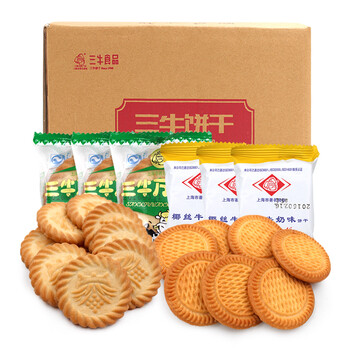 三牛椰丝牛奶饼干