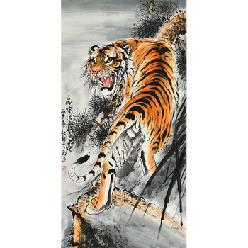 中国艺术家协会 郭金良《虎啸风声远》