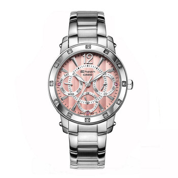 卡西欧(casio)手表女 sheen系列时尚镶钻石英女士女表 shn-3012d-4a