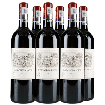 【6瓶】2012年 拉菲珍宝干红葡萄酒 carruades de lafite