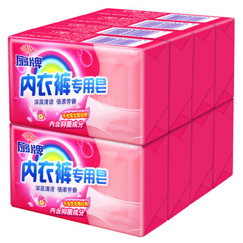 扇牌 内衣裤专用皂180g*8块 女士衣服抑菌洗衣皂肥皂除螨京东超市 扇牌 内衣裤专用皂180g*8块 女士衣服抑菌洗衣皂肥皂除螨京东超市