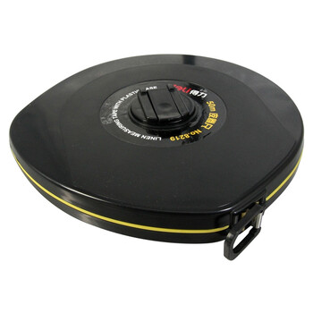 得力(deli)50m耐用皮卷尺操场盘式皮卷尺软尺测量尺子 8219 黑色 得力(deli)50m耐用皮卷尺操场盘式皮卷尺软尺测量尺子 8219 黑色