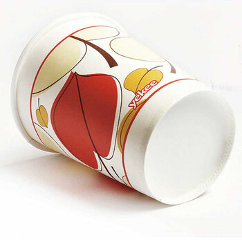 yekee  纸杯一次性水杯250ml*400只 办公室商务家用杯子加厚JD-7027