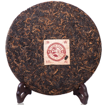 虎标中国香港品牌茶叶普洱熟茶 云南沧源港销普洱熟茶357g/饼